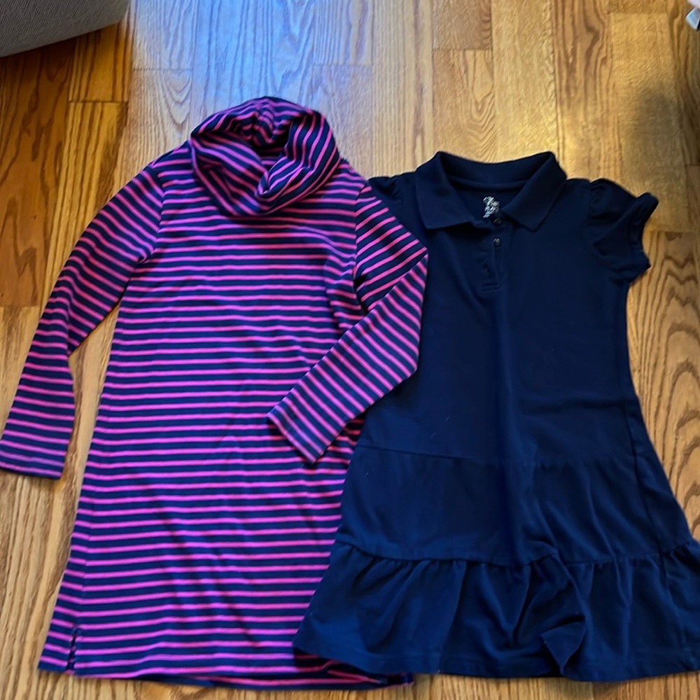 2 adorable preppy girls dresses, vineyard vines & CP, size 7/8